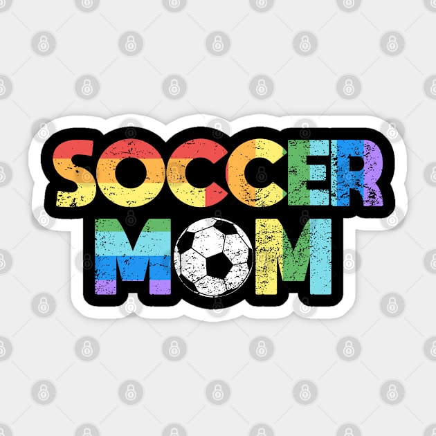 Soccer Mom Vintage Sticker by HappyGiftArt